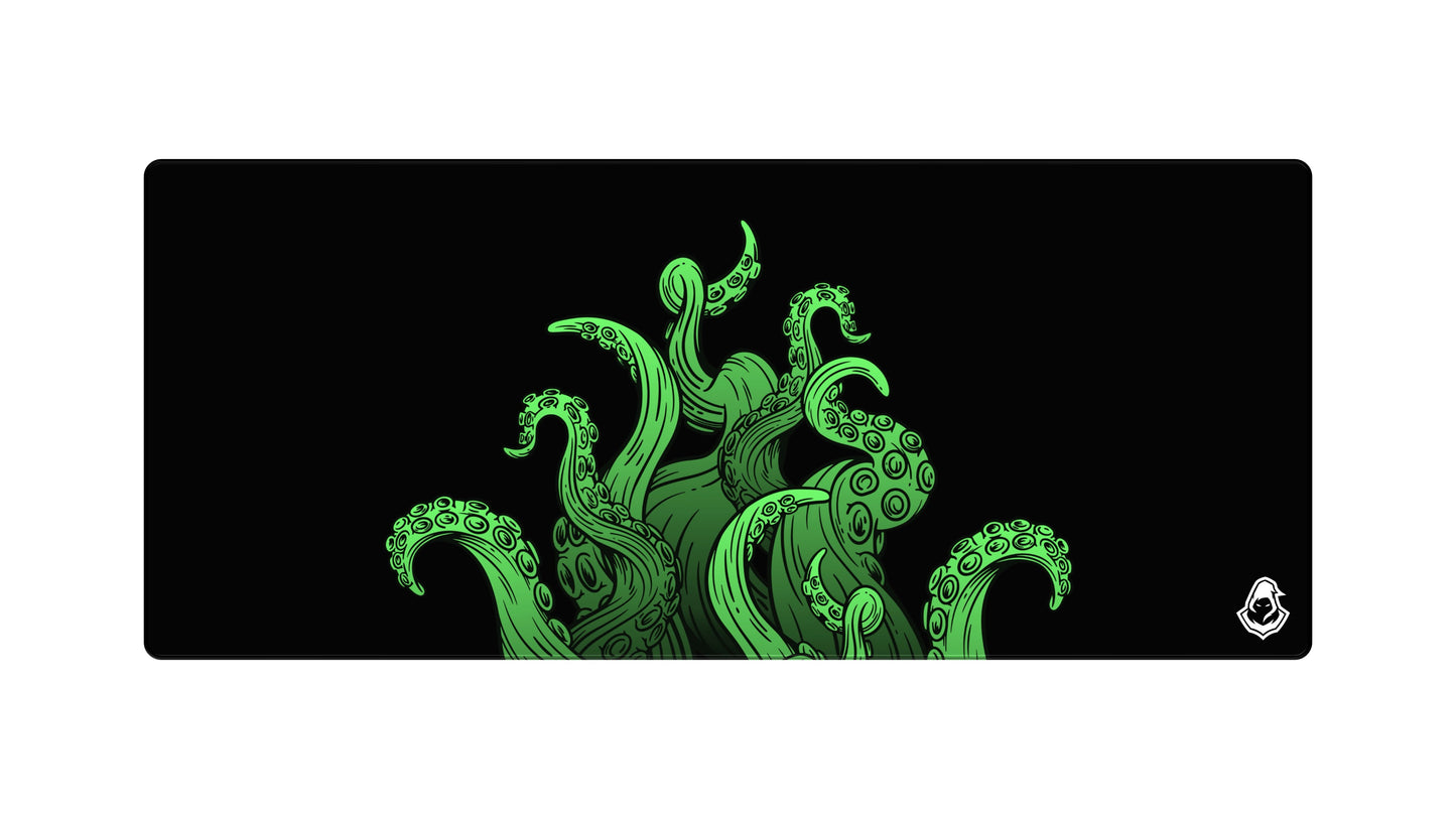 Kraken Green Mouse Pad - Phantom Mousepads